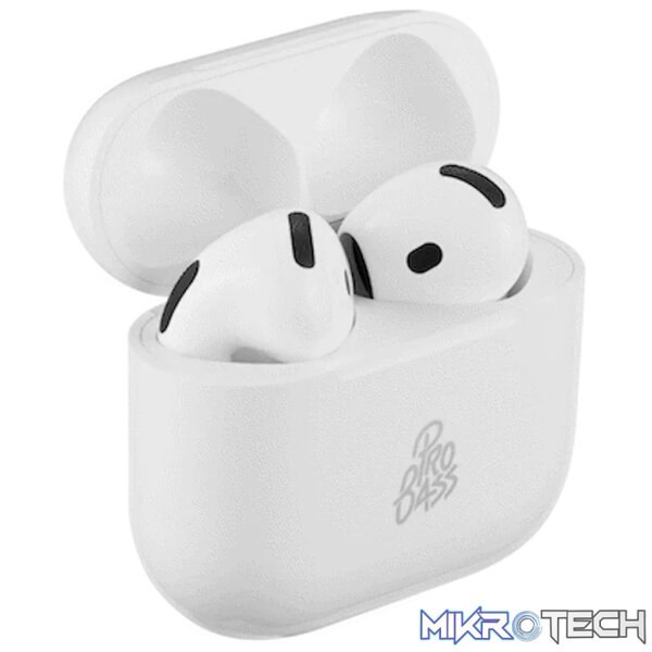 Pro Bass Air TWS Earphone - White - Image 8
