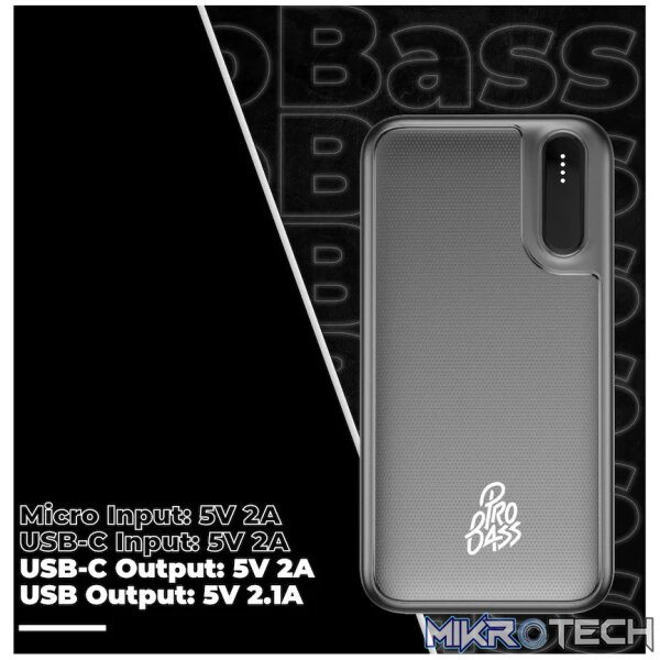 Pro Bass ChargeMax Series 20000mAh Power Bank - Image 4