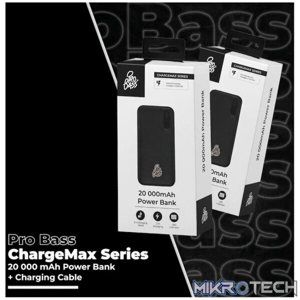 Pro Bass ChargeMax Series 20000mAh Power Bank - Image 7