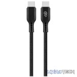 Pro Bass Chord Series 1.2m 30w Type-C to Type-C Braided - Black - Image 2