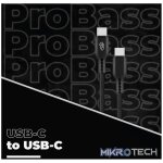 Pro Bass Chord Series 1.2m 30w Type-C to Type-C Braided - Black - Image 3