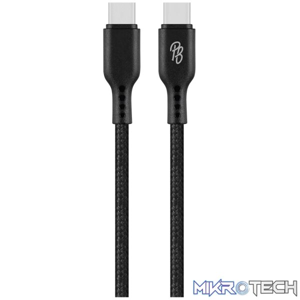 Pro Bass Chord Series 1.2m 30w Type-C to Type-C Braided - Black Pro Bass Chord Series 1.2m 30w Type-C to Type-C Braided - Black