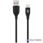 Pro Bass FlexiCord Series 2m USB to Type-C Charging Cable - Black - Image 2