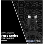 Pro Bass Fuse Series 1m Type-C to Type-C Cable - Black - Image 3