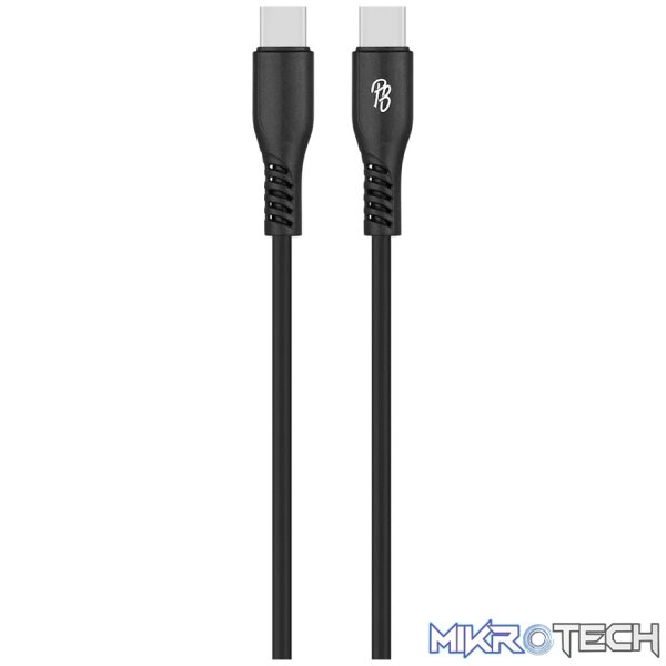 Pro Bass Fuse Series 1m Type-C to Type-C Cable - Black Pro Bass Fuse Series 1m Type-C to Type-C Cable - Black