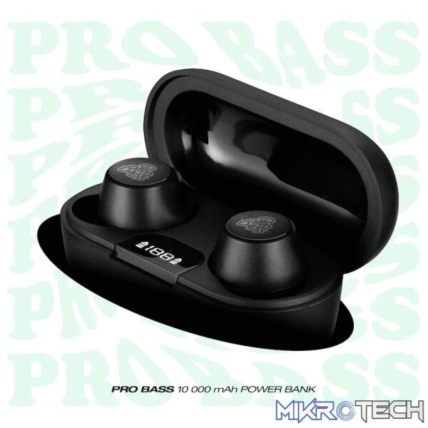 Pro Bass Nova Series TWS Earphone - Black - Image 7
