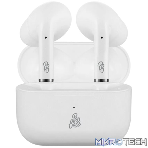 Pro Bass Pulse Buds True Wireless Earphones with Charging Case - White - Image 2