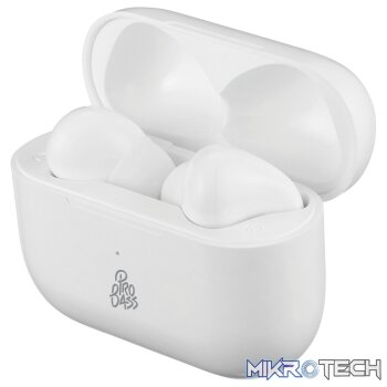 Pro Bass Pulse Buds True Wireless Earphones with Charging Case - White
