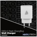Pro Bass RapidCharge Series 20w Single Type-C Wall Charger - White - Image 4