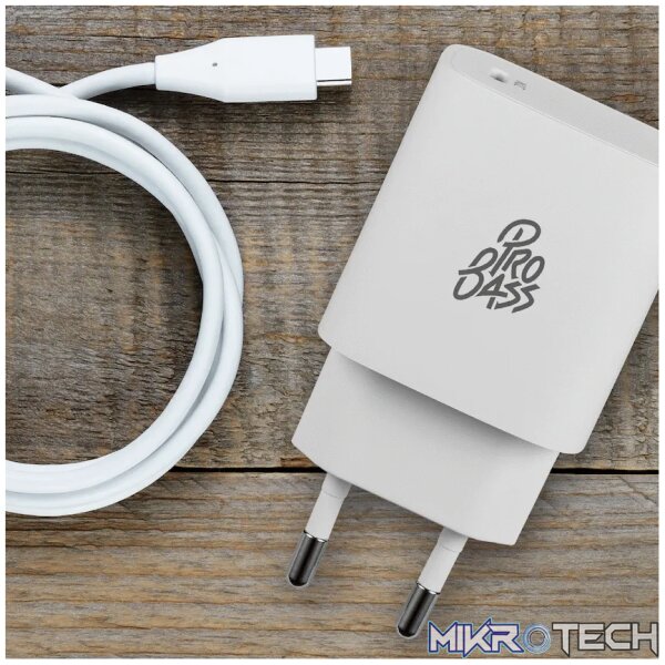 Pro Bass RapidCharge Series 20w Single Type-C Wall Charger - White - Image 6