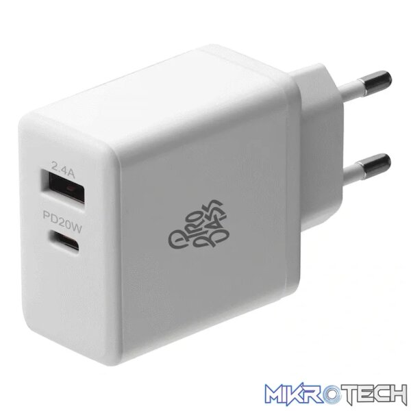 Pro Bass RapidCharge Series 32w Dual USB and Type-C Wall Charger - Image 3