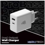 Pro Bass RapidCharge Series 32w Dual USB and Type-C Wall Charger - Image 4