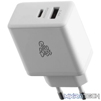 Pro Bass RapidCharge Series 32w Dual USB and Type-C Wall Charger