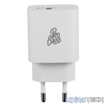Pro Bass Rapidcharge Series 20w+18w Dual USB and Type-C Wall Charger - White - Image 2