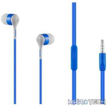 Pro Bass Swagger 2.0 Series - Boxed Auxiliary Earphone with Mic - Blue