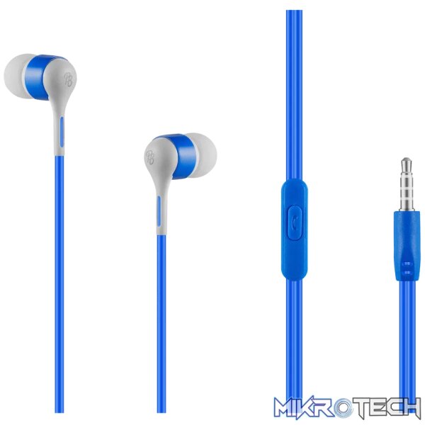 Pro Bass Swagger 2.0 Series - Boxed Auxiliary Earphone with Mic - Blue Pro Bass Swagger 2.0 Series - Boxed Auxiliary Earphone with Mic - Blue
