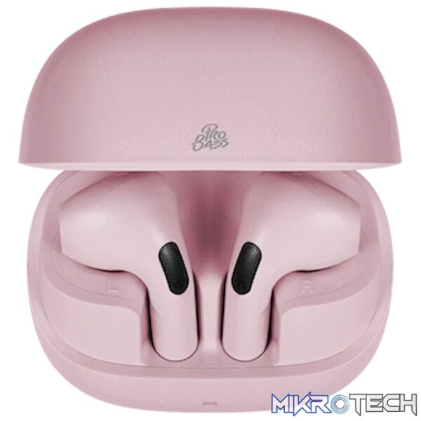 Pro Bass Zest Series TWS Earphones - Pink - Image 2