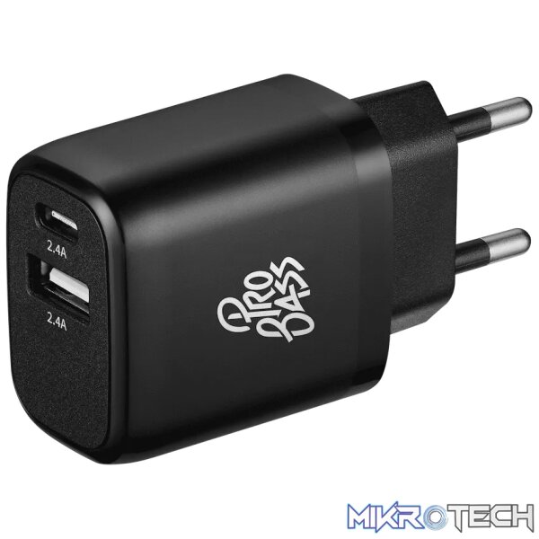 Pro Bass on the Go Dual USB Wall Adapter Pro Bass on the Go Dual USB Wall Adapter