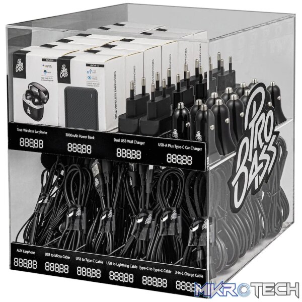Pro Bass on the Go PDQ Acrylic Stand - 2 Tier - Empty - Image 2