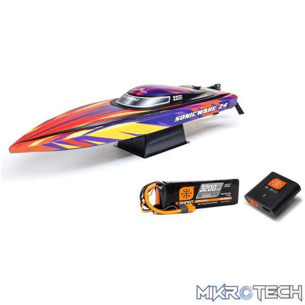 Pro Boat Sonicwake 24" Self-Righting Brushless Deep-V RTR (Battery & Charger Included) Pro Boat Sonicwake 24" Self-Righting Brushless Deep-V RTR (Battery & Charger Included)