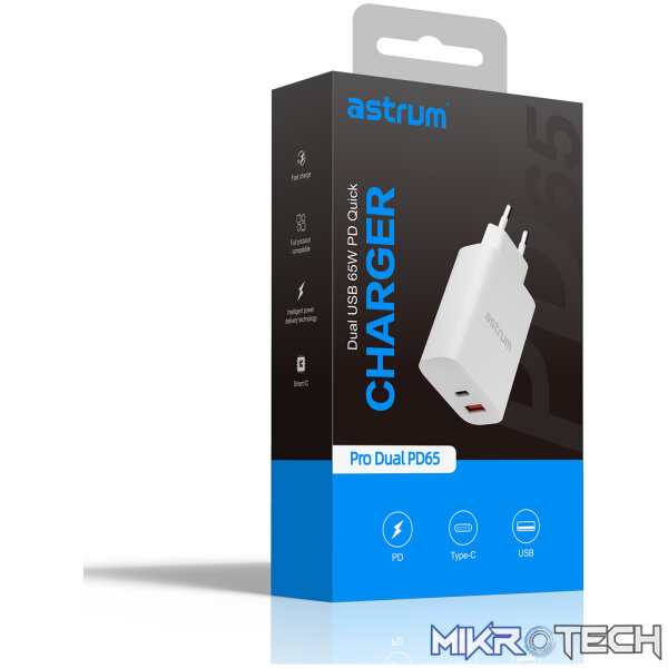 Pro Dual PD65 PD65W Dual USB Travel Wall Charger - Image 5