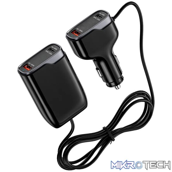 Pro Go PD100 4 in 1 USB-C PD102W Dual USB Travel Car Charger - Image 3