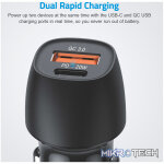 Pro Go PD20 20W USB-C PD 3A Dual USB Travel Car Charger - Image 2