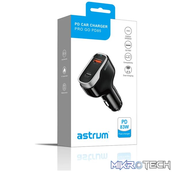 Pro Go PD85 USB-C PD83W Dual USB Travel Car Charger - Image 4