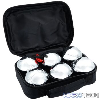 Quest 6pc Metal Boules Set - Silver