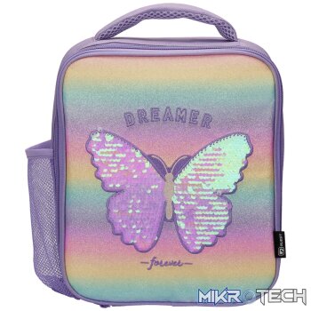 Quest Butterfly Deluxe Lunch Cooler - Purple