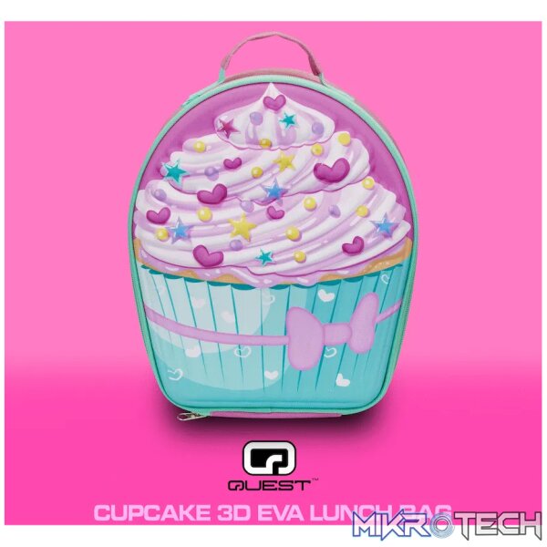 Quest Cupcake 3D EVA Lunch Bag - Pink - Image 3
