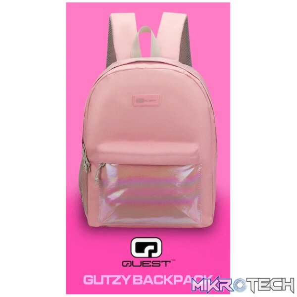 Quest Glitzy Backpack Pink - Image 3