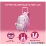 Quest Mirror-Glitz Trolley Backpack - Pink - Image 4
