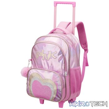 Quest Mirror-Glitz Trolley Backpack - Pink