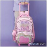 Quest Mirror-Glitz Trolley Backpack - Pink - Image 5