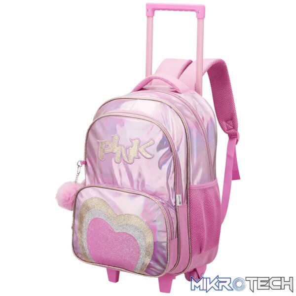 Quest Mirror-Glitz Trolley Backpack - Pink Quest Mirror-Glitz Trolley Backpack - Pink