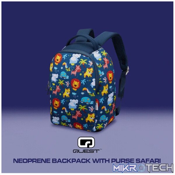 Quest Neoprene Backpack with Purse - Safari - Image 4