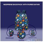 Quest Neoprene Backpack with Purse - Safari - Image 5