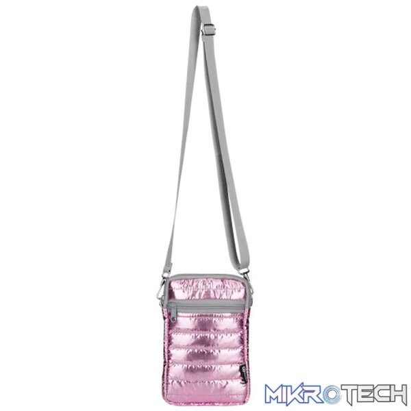 Quest Puffer Cross Body Bag - Pink - Image 2