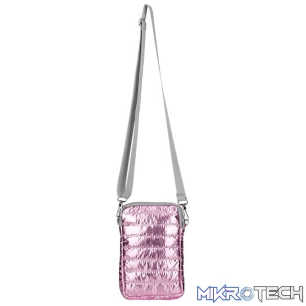 Quest Puffer Cross Body Bag - Pink - Image 3