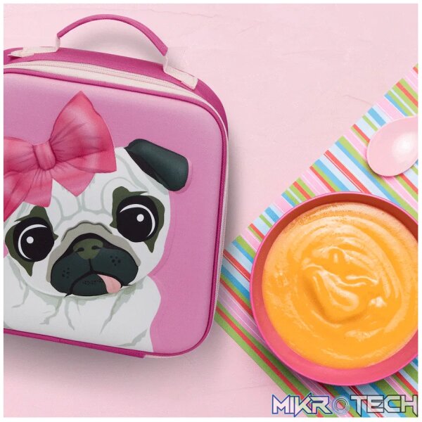 Quest Pug 3D EVA Lunch Bag - Pink - Image 5