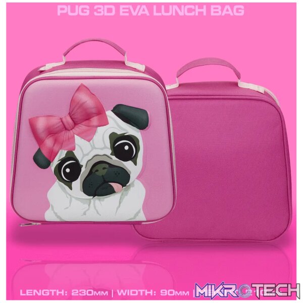Quest Pug 3D EVA Lunch Bag - Pink - Image 6