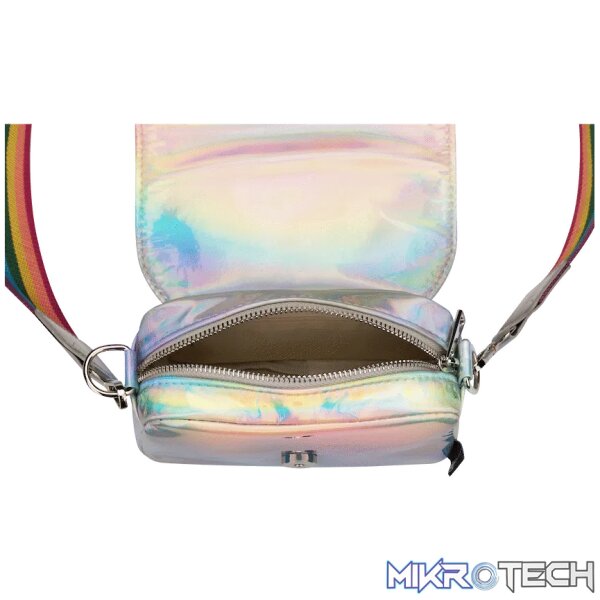 Quest Rainbow Cross Body Bag - Silver - Image 4