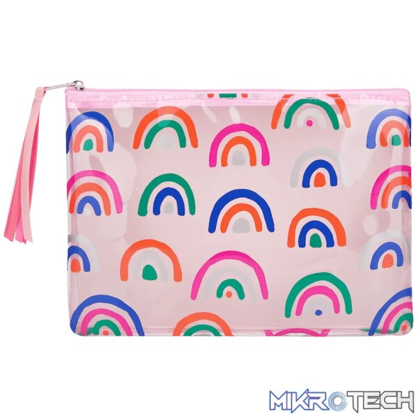 Quest Rainbow Value Pencil Case - Pink Quest Rainbow Value Pencil Case - Pink
