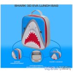 Quest Shark 3D EVA Lunch Bag - Grey - Image 4