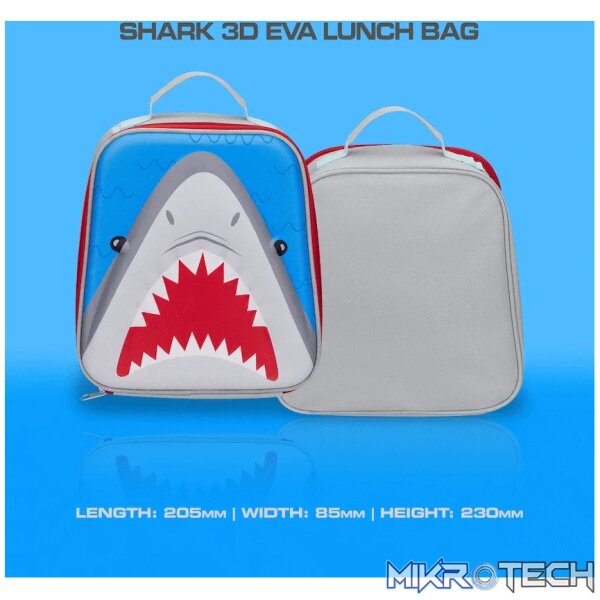 Quest Shark 3D EVA Lunch Bag - Grey - Image 6