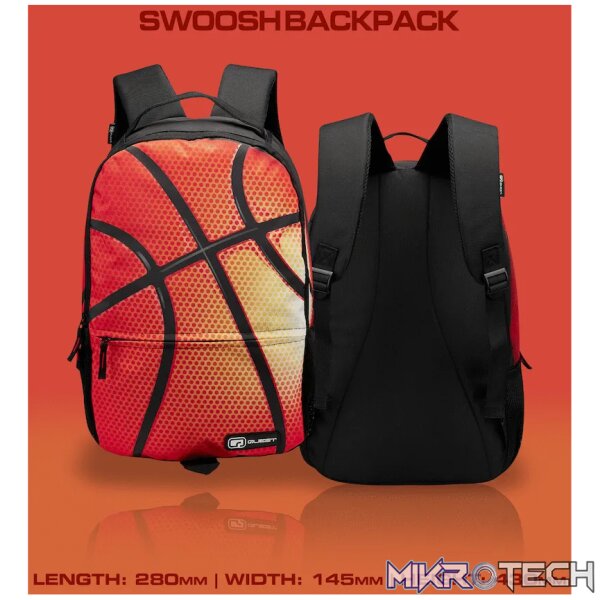 Quest Swoosh Backpack Black - Image 2