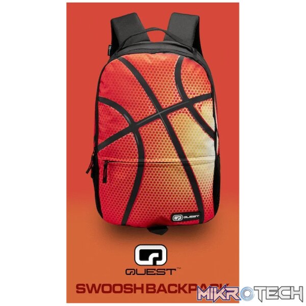 Quest Swoosh Backpack Black - Image 4