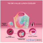 Quest Tie-Dye Value Lunch Cooler - Pink - Image 7
