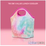 Quest Tie-Dye Value Lunch Cooler - Pink - Image 8